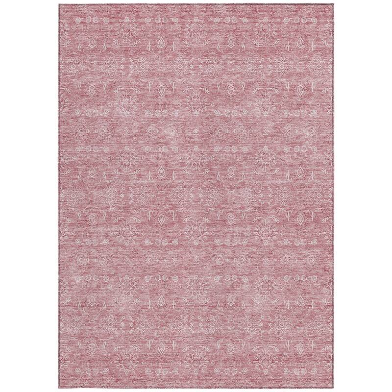 HomeRoots Floral Transitional Rectangle Outdoor Rug