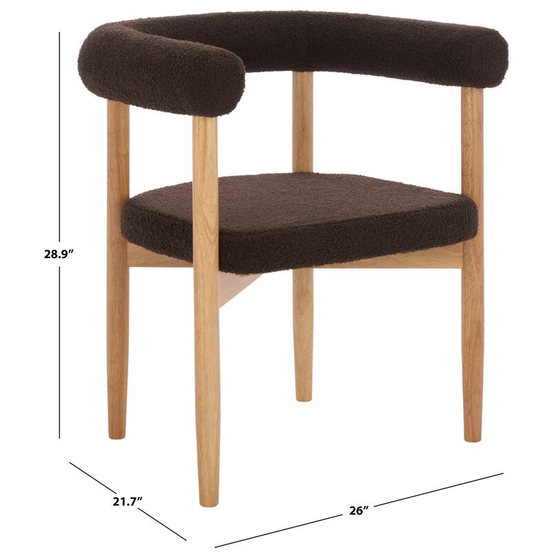 SAFAVIEH HOME Tomio Dining Chair - 26"W x 22"D x 29"H