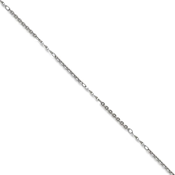 Chisel Stainless Steel Polished Fancy Link Chain - 20 in