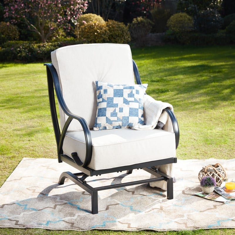 Patio Festival Outdoor Cushioned Rocking-Motion Chair