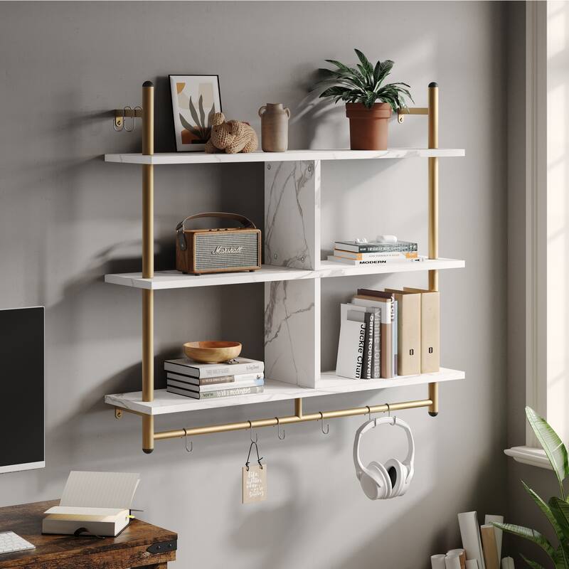 41 inch Wall Shelves 3-tiers Floating Shelf - 41 inch