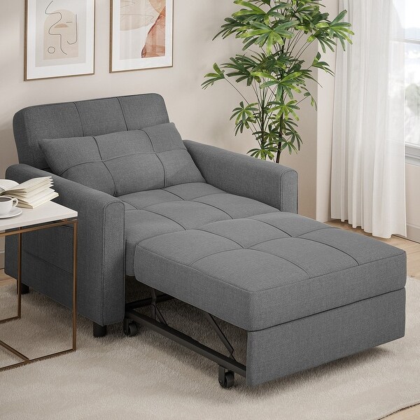 3-in-1 Adjustable Sleeper Sofa Bed, Pull Out Chair Sofa 3-in-1 Adjustable Sleeper Sofa Bed, Pull Out Chair Sofa