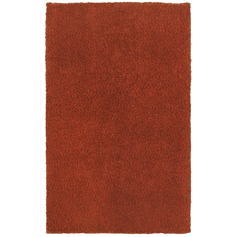 Style Haven Farum Heathered Shag Rug - 3' x 5' - Red - Rectangle