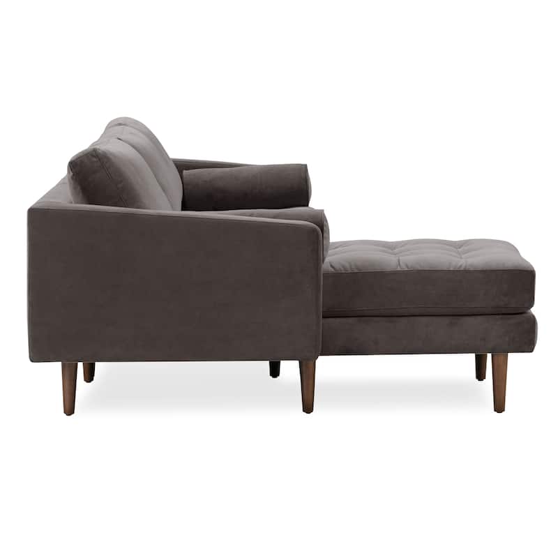 Poly and Bark Napa Fabric Left Sectional Sofa