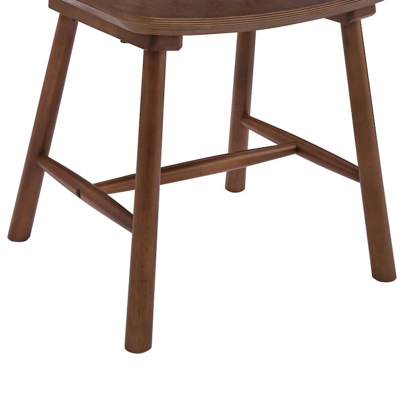 Solid Wood Spindle Dining Chairs Set of 4 - 18" H