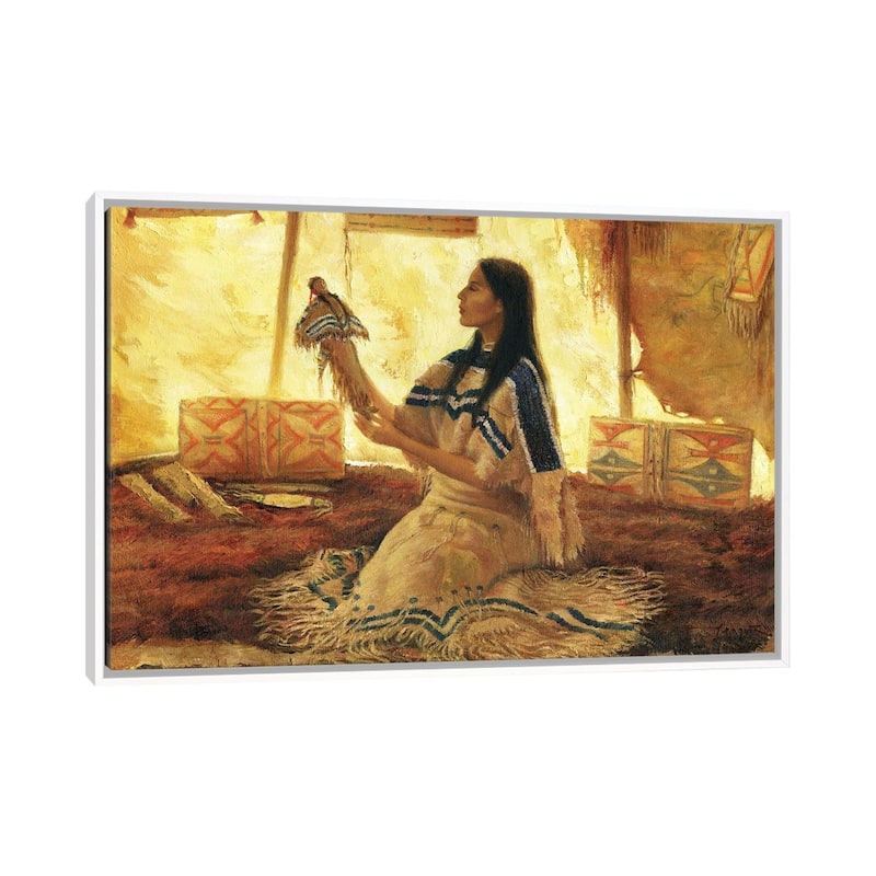 iCanvas "A Gift For Her Daughter" by David Joaquin Framed Canvas Print - White - 32x48