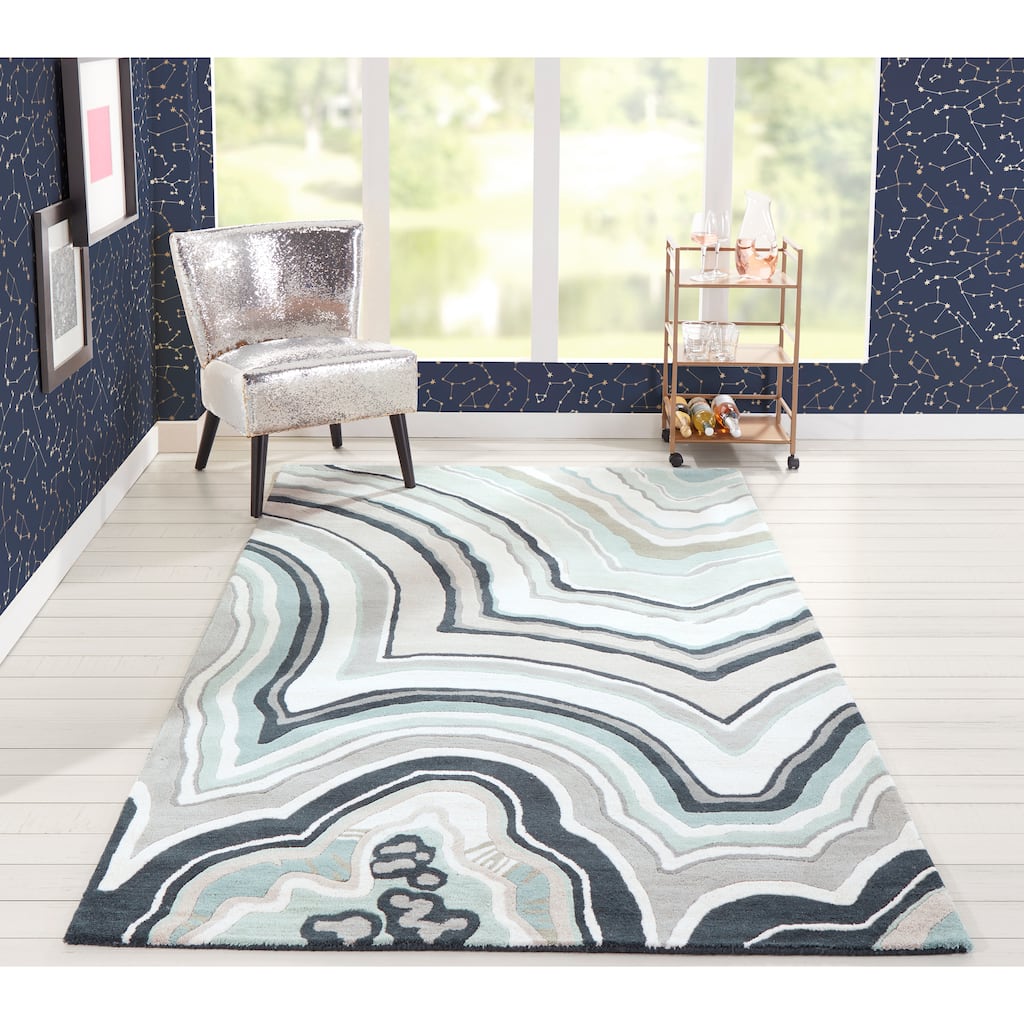 Novogratz by Momeni Delmar Agate Hand Tufted Wool Area Rug