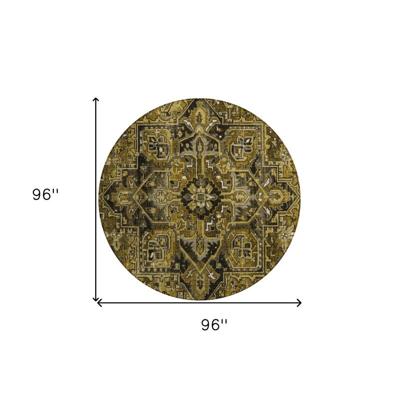 Alne Oriental Weather Resistant Classic Elegance Outdoor Rug