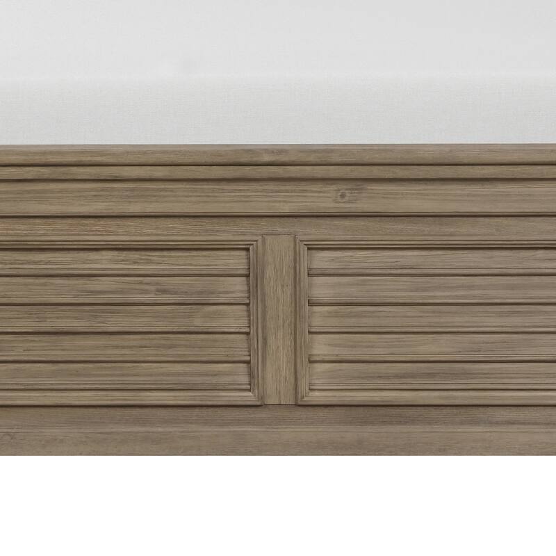 Furniture of America Wacine 3-Piece Weathered Grey Solid Wood Panel Bedroom Set