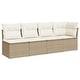 preview thumbnail 11 of 152, vidaXL Patio Sofa with Cushions Outdoor Seating Sectional Sofa Poly Rattan