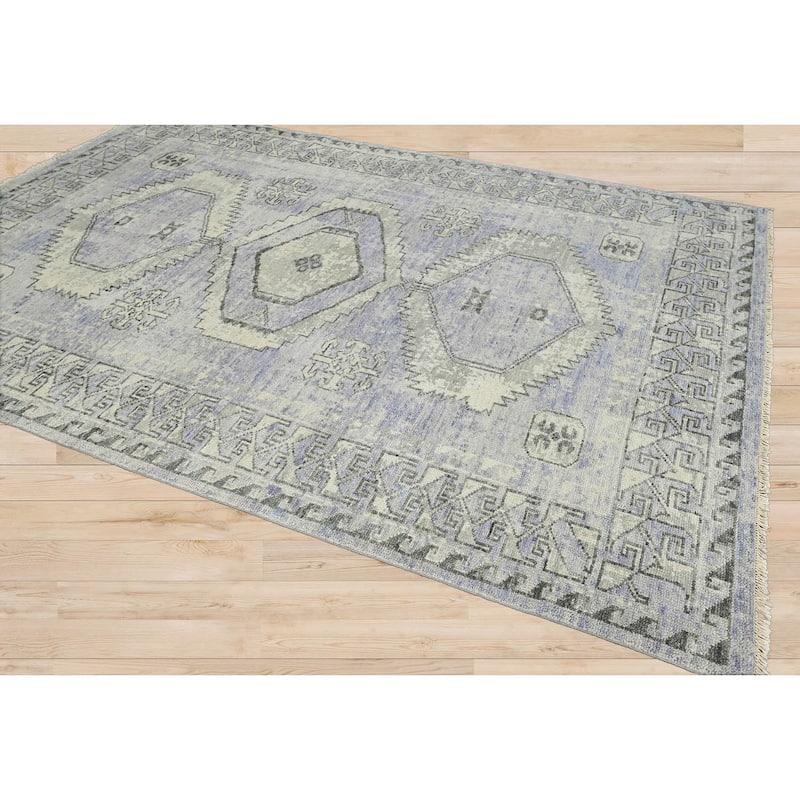 Hand Knotted Turkish Oushak GrayWool Traditional Oriental Area Rug
