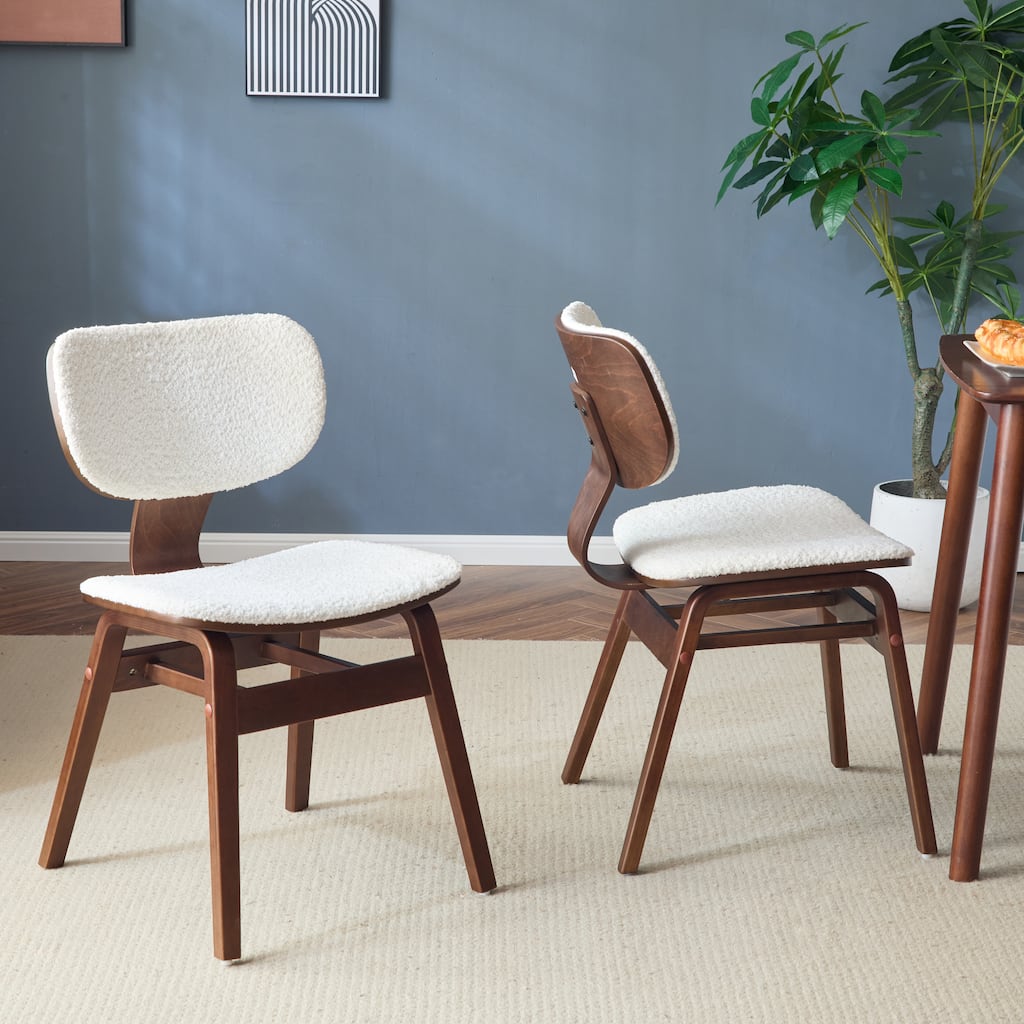 Kensington Bouclé Dining Chair Set of 2 by Christopher Knight Home