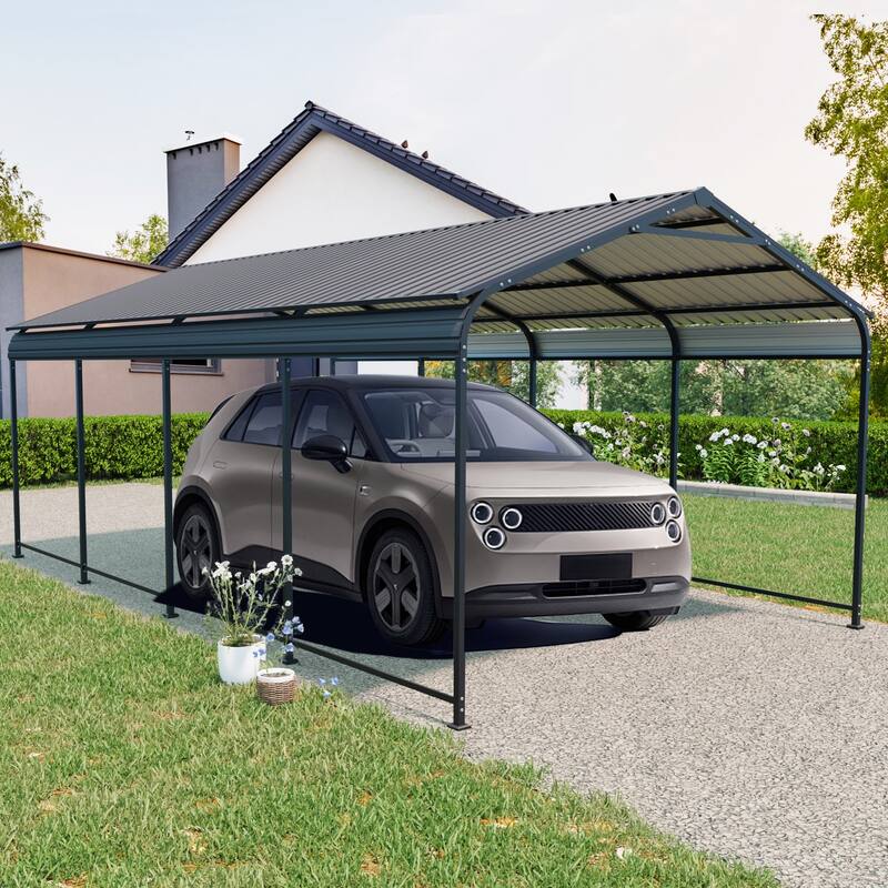 Heavy-Duty Galvanized Steel Carport‌ – Industrial-Grade Metal Shelter for Cars & Trucks with Corrosion-Resistant Frame