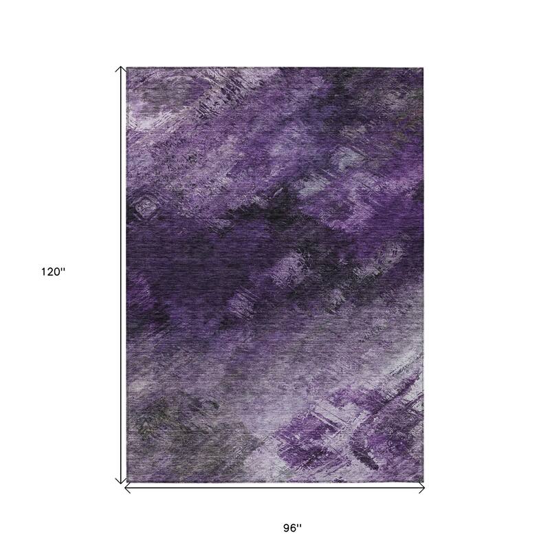 HomeRoots Abstract Transitional Rectangle Outdoor Rug