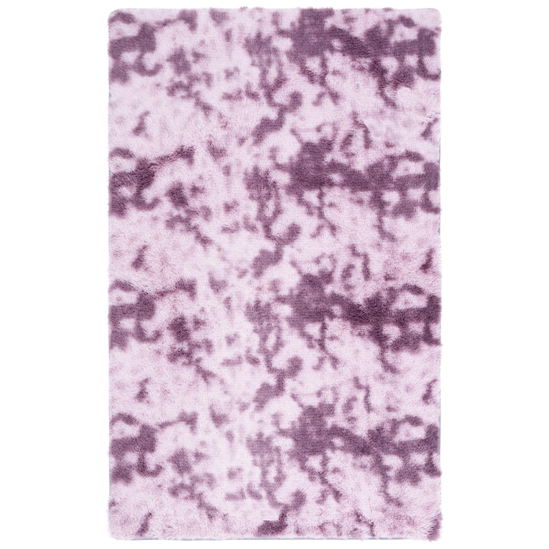 SAFAVIEH Rainbow Shag Didy Shag Rug - 4' x 6' - Purple