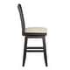 preview thumbnail 46 of 65, Eleanor Double X Back Wood Swivel Bar Stool by iNSPIRE Q Classic