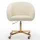 Option White Boucle / Gold Base
