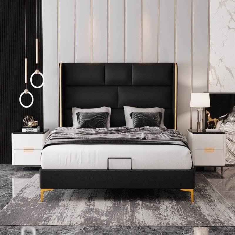 Bed frame tall deals legs