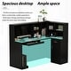 preview thumbnail 4 of 30, Modern L-Shaped Reception Desk Reception Table Secretary Table Working