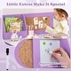 preview thumbnail 7 of 7, Kids Table and Chair Set for Arts, Crafts, Homework, Home School - 35.5" x 17.5" x 33.5" (L x W x H)