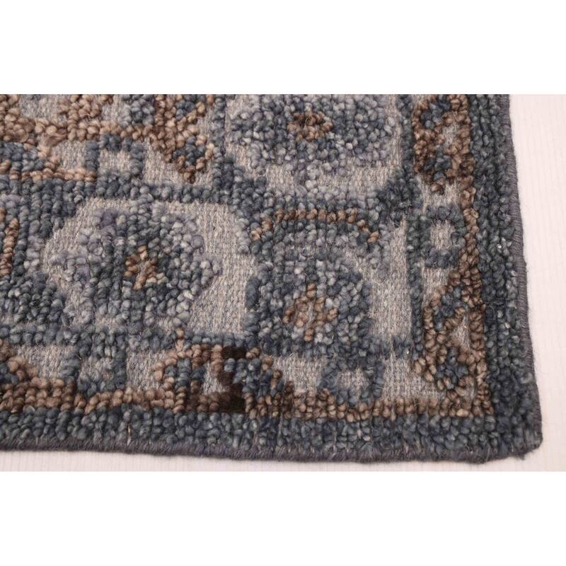 ECARPETGALLERY Hand-knotted Jules Serapi Grey Wool Rug - 5'4 x 7'4