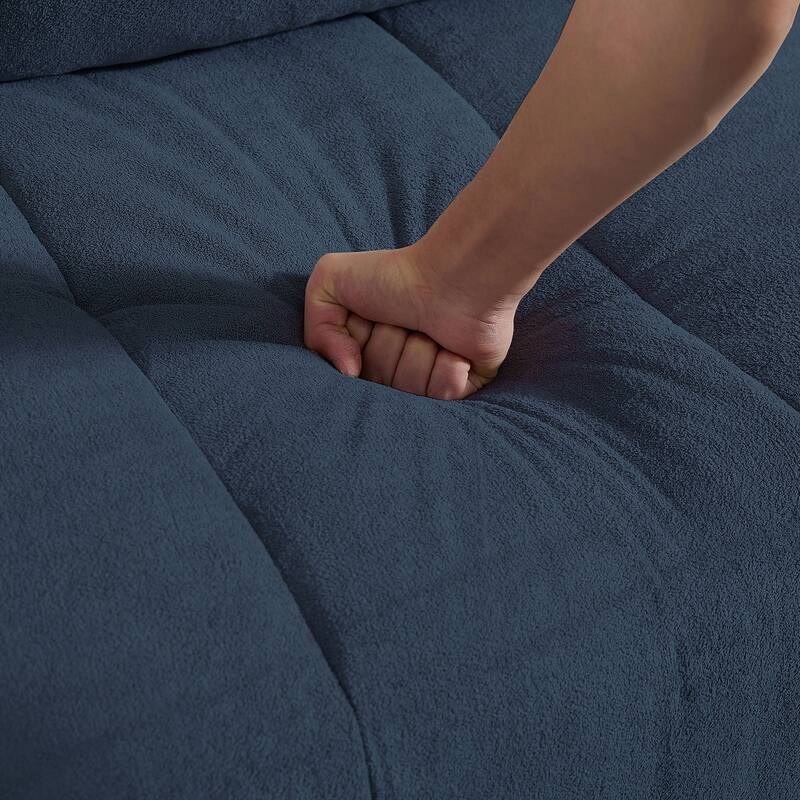 "102.56" Wide Reversible Sectional Sofa with Corner Lounge Seat