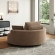 preview thumbnail 60 of 89, GDFStudio - Lavelle Corduroy 360 Degree Swivel Chair Fluffy Modern Sleeper