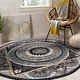 preview thumbnail 7 of 12, Monroe Prism Medallion Rug 3' Round