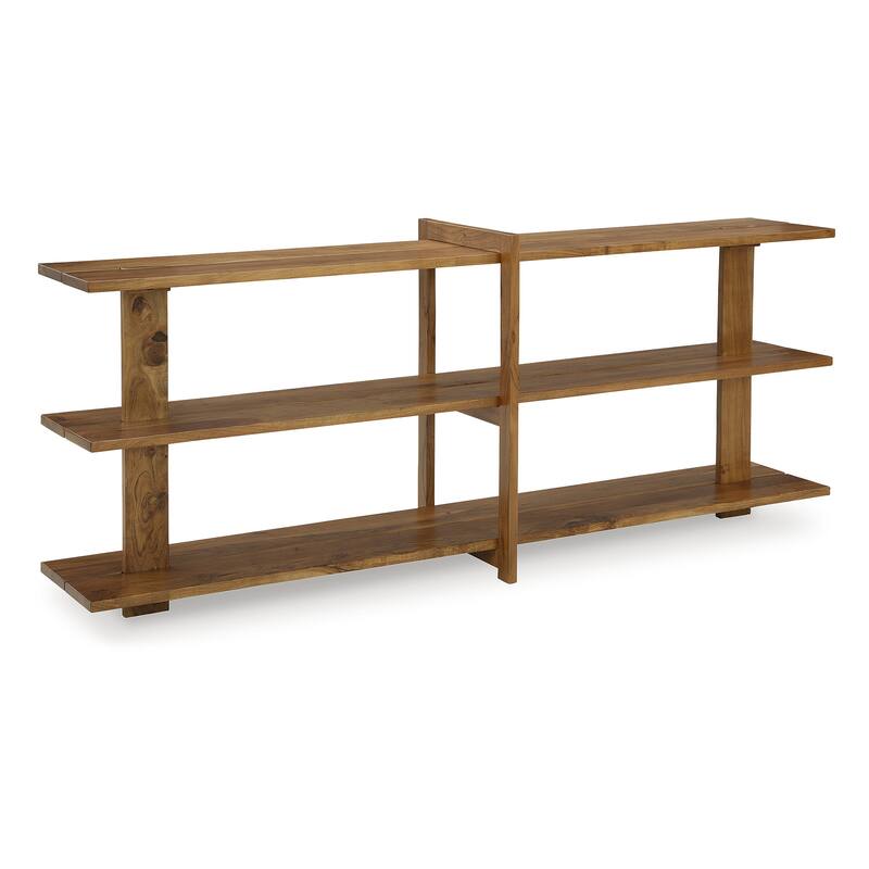 Signature Design by Ashley Fayemour Brown Console Sofa Table - 78" W x 19" D x 33.5" H