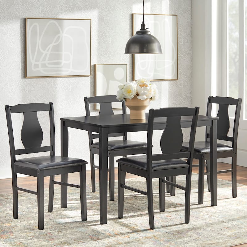 Simple Living Landry 5-piece Dining Set - Black