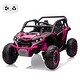 preview thumbnail 19 of 29, 2 Seater Kids Electric Utv, 24V 4WD Ride On Car with Remote Control Rose