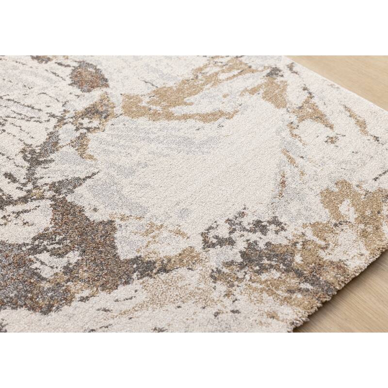 Maeve Collection - Marble Beige Grey Area Rug