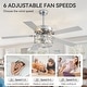 preview thumbnail 7 of 17, 52" Reversible 5-Blade Caged Ceiling Fan with Light and Remote