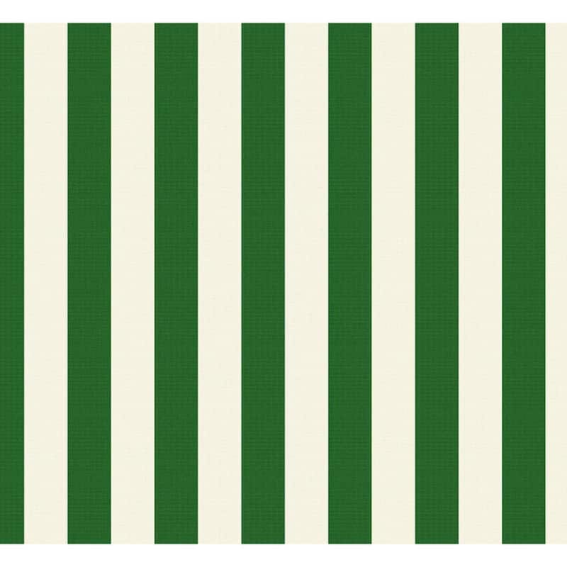 Sunbrella Stripe Fabric 1-Piece Indoor/Outdoor Wicker Seat Pad, 18"W x 18"L