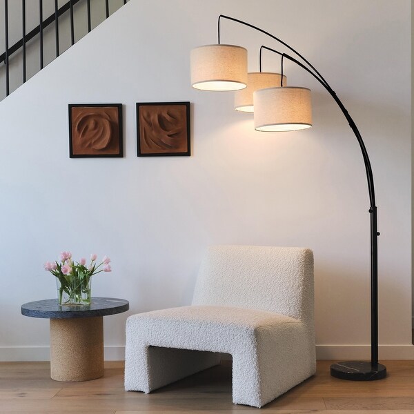 Mid century 3 light floor lamp on sale