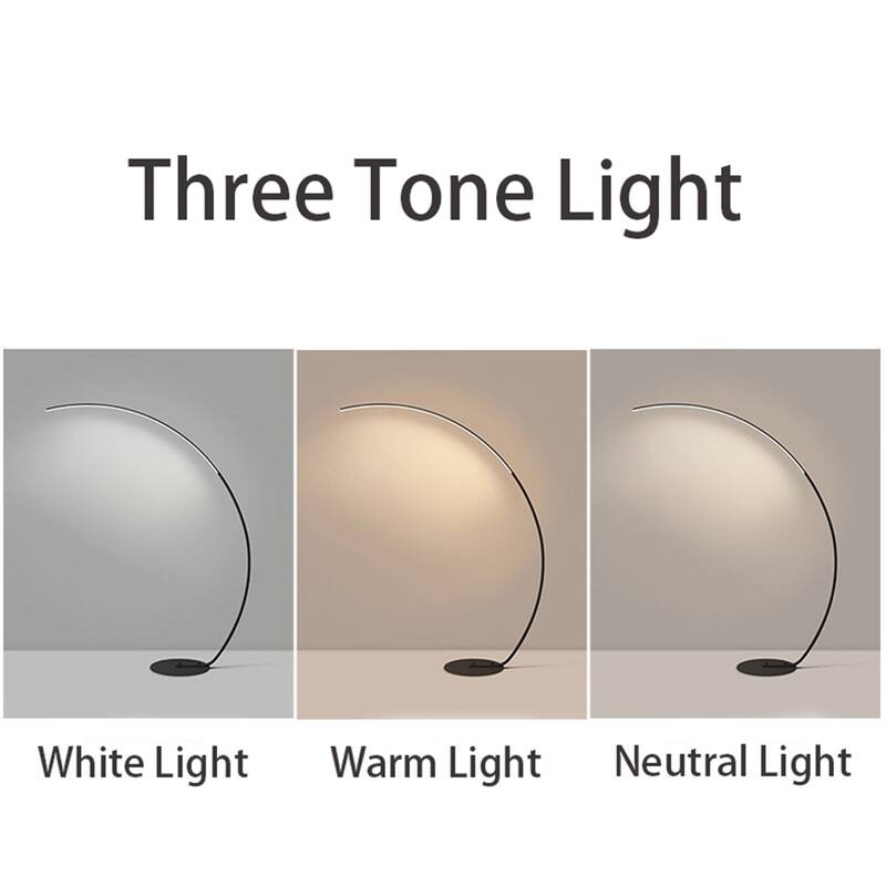 62.98 Inches Metal Arched Floor Lamp