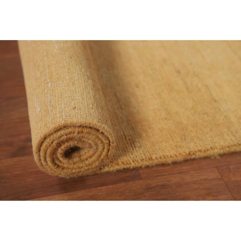 Contemporary Gabbeh Oriental Rug Handmade Modern Wool Carpet - 3'2"x 4'10"
