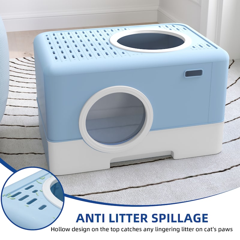 Cat Litter Box Enclosed Cat Toilet