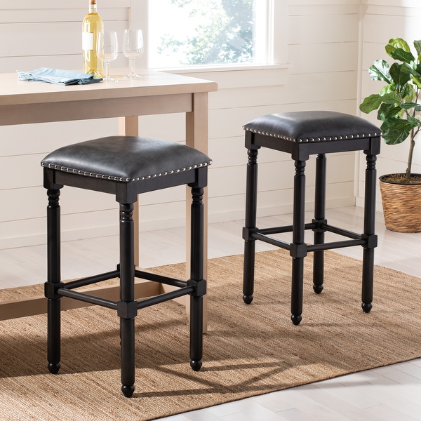 SAFAVIEH 30 Inch Preston Bar Stool 15 x 15 x 30 15 x 15 x 30 On Sale Bed Bath Beyond 29869551