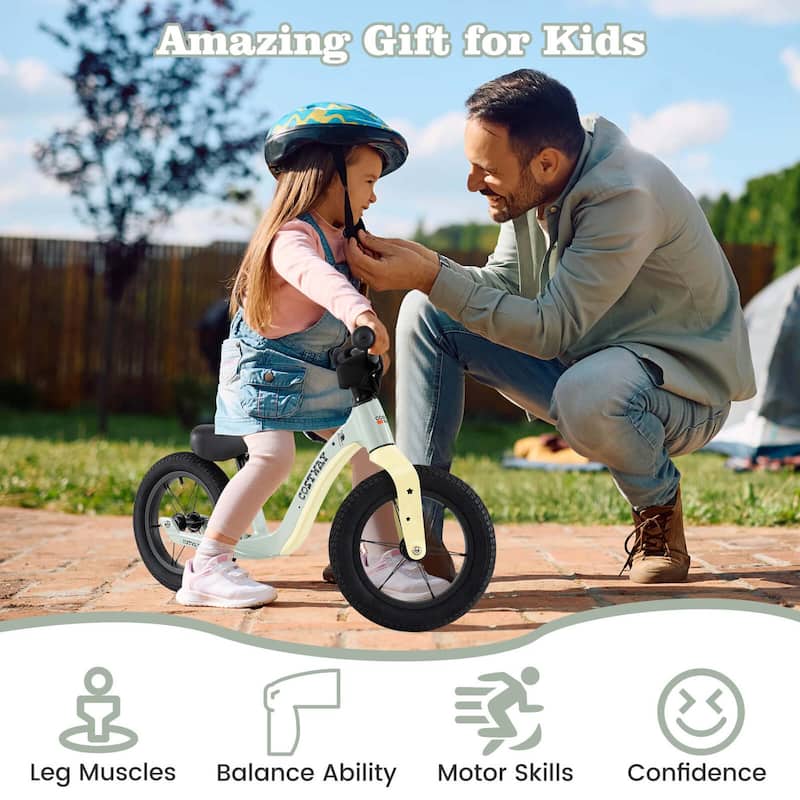 Costway 12 Inch Magnesium Toddler Balance Bike No Pedal Training - See Details
