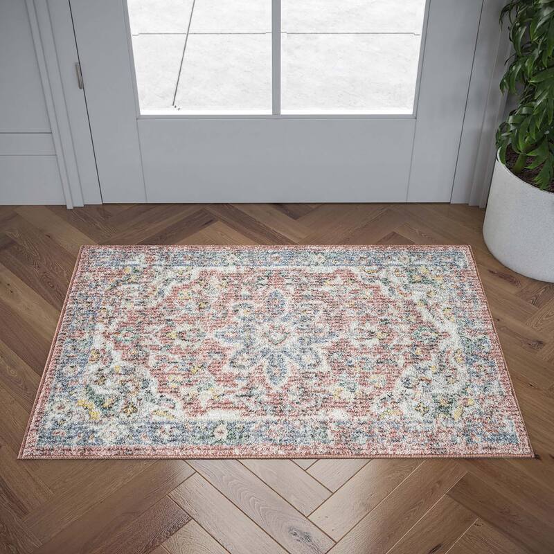 Addalyn French Country Floral Area Rug