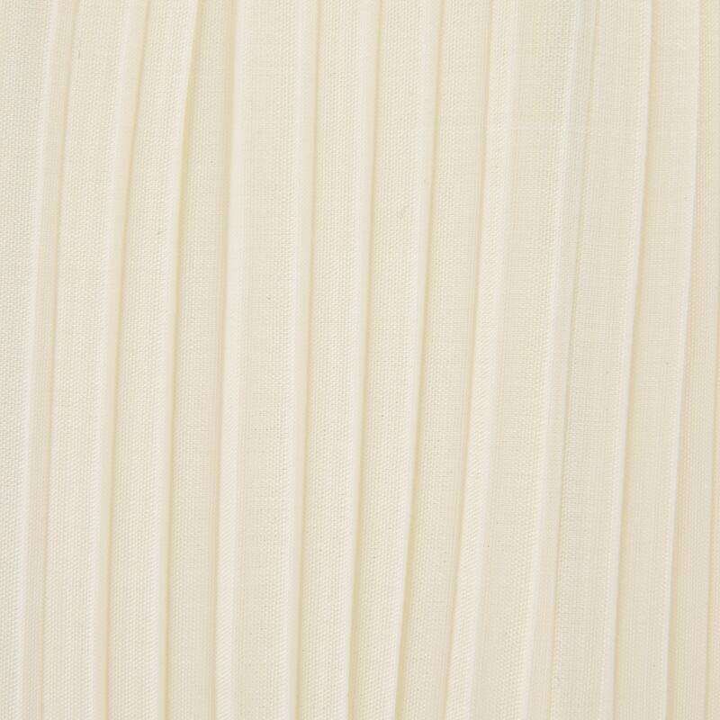 Metal Table Lamp with Pleated Fabric Shade and Inline Switch