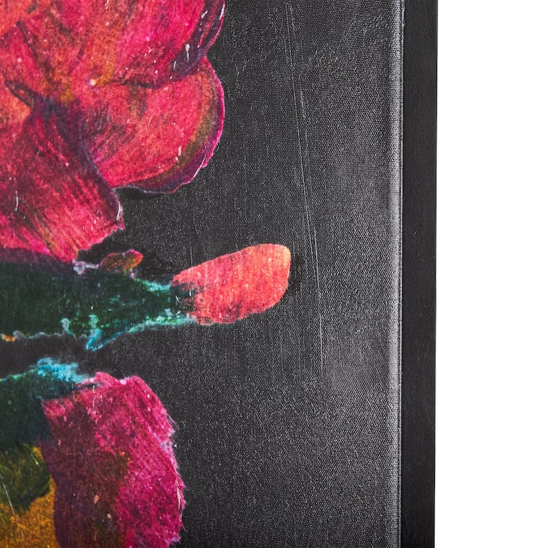 Midnight Flower II (30 x 45) Canvas Art Print
