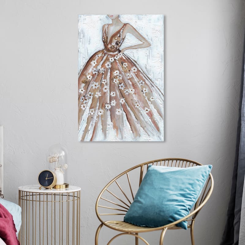Wynwood Studio Fashion and Glam Elegant Mystery Brown and French Country Wall Art Canvas Print - 24 x 20