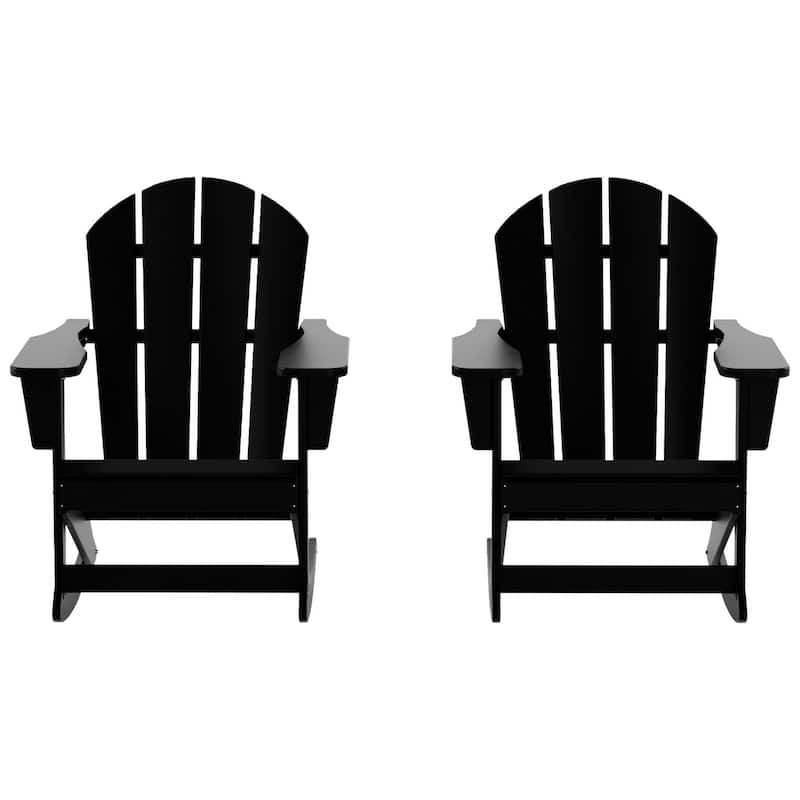 Polytrends Laguna Hdpe All Weather Outdoor Patio Rocking Chair (Set of 2)
