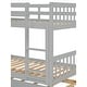 preview thumbnail 9 of 10, Twin Over Twin Bunk Beds with Trundle, Convertible into 2 Beds, Grey