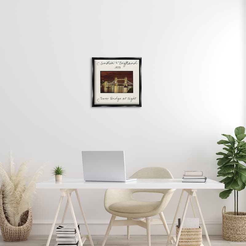 Stupell London England Travel View Framed Floater Canvas Wall Art Design By Danita Delimont