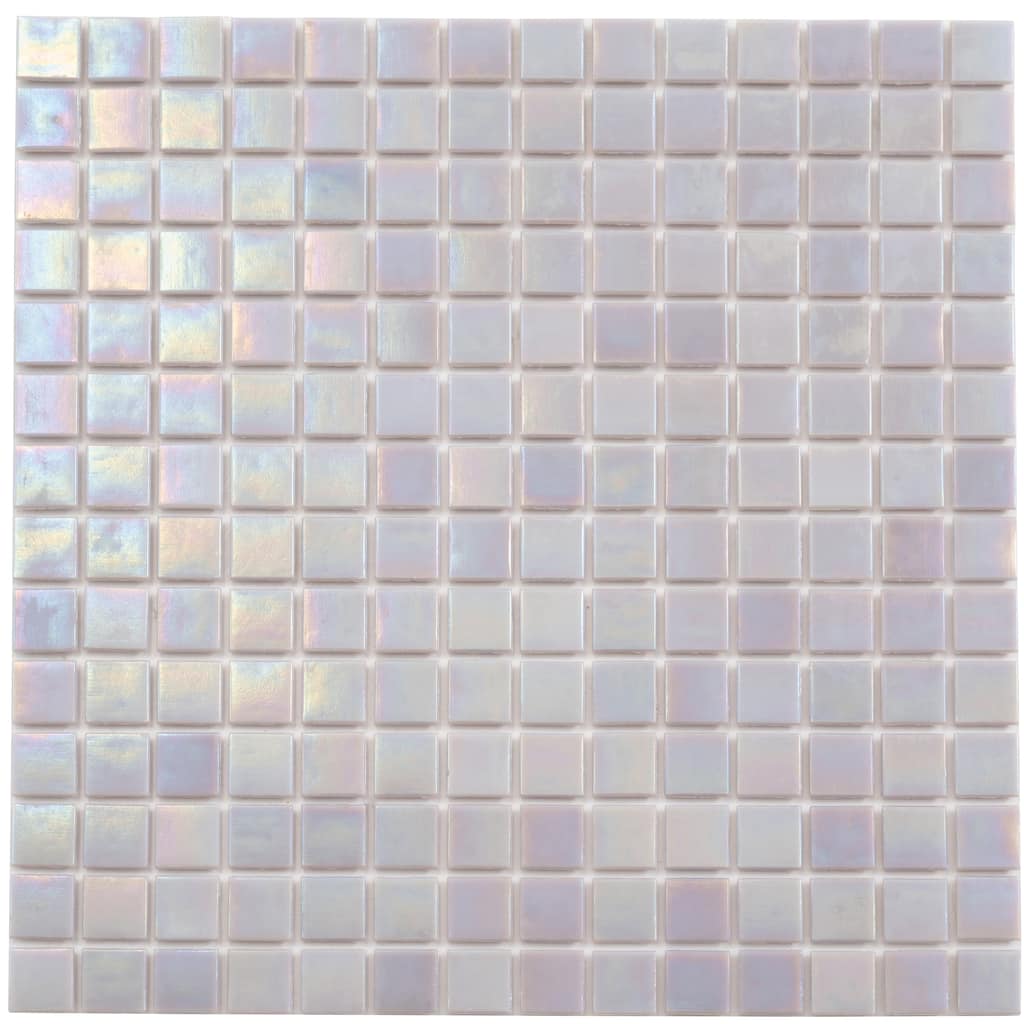Apollo tile 12" x 12" Nacreous Glossy Pearlescent Pink Glass Tile (10 sq ft/case) - 10 Pack