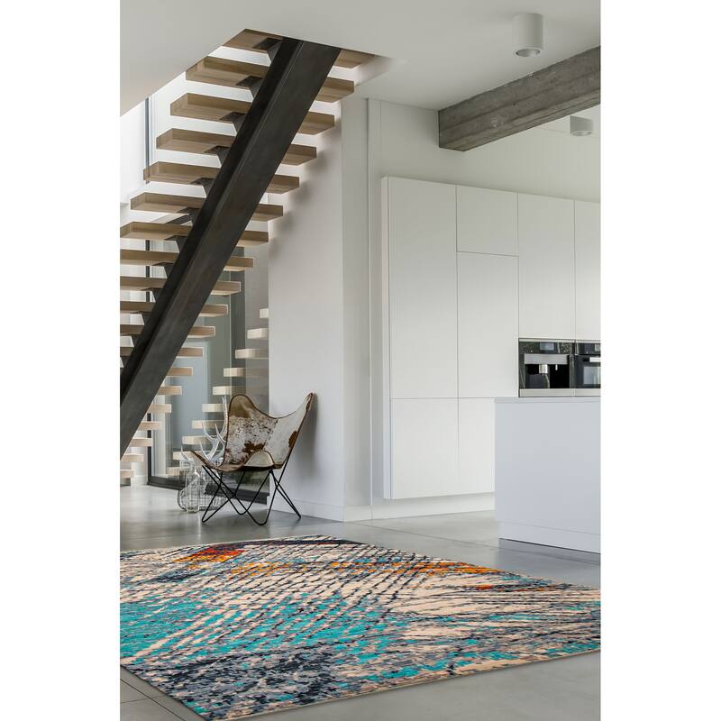 ECARPETGALLERY Hand-knotted Mystique Ivory Wool Rug - 9' 3" x 11' 9"