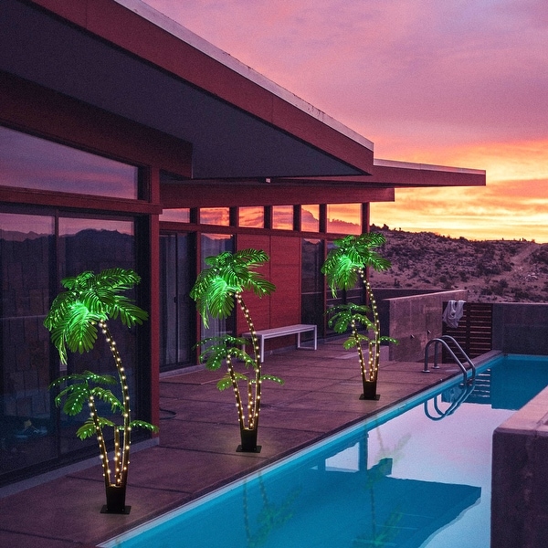 Rope light palm tree best sale